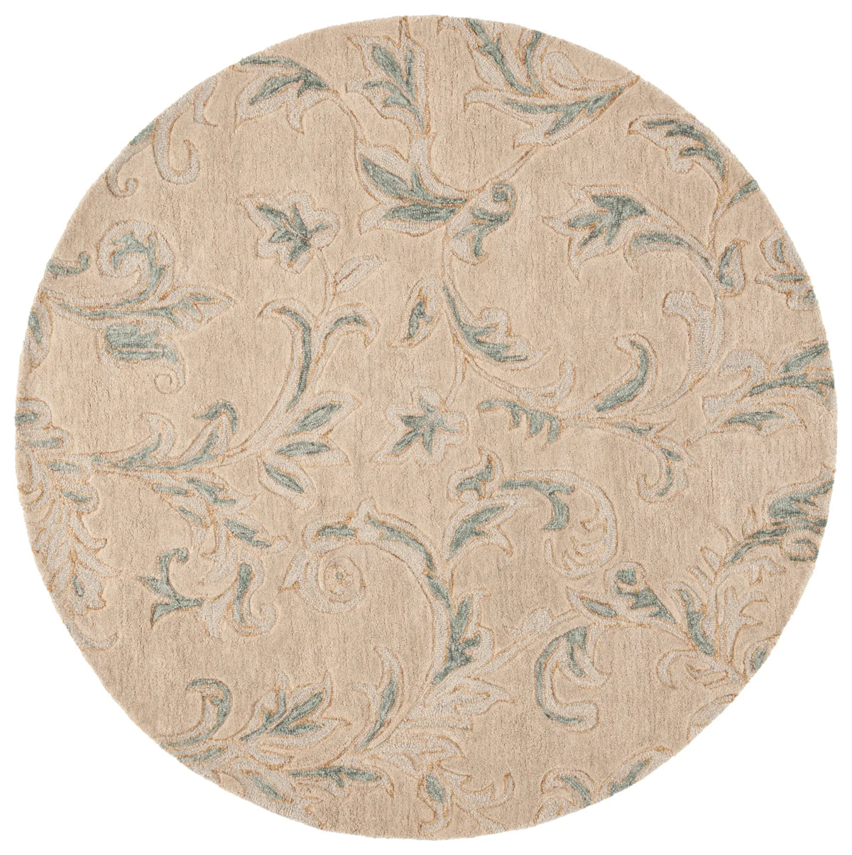 Safavieh Jardin 6'-0" x 6'-0" Rug in Beige / Grey