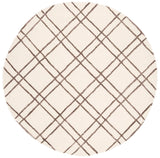 Safavieh Himalaya 6'-0" x 6'-0" Rug in Ivory / Dark Grey