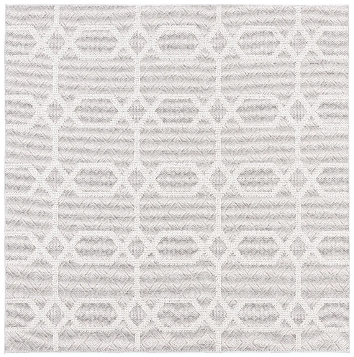 Safavieh Global 6'-7" x 6'-7" Rug in Grey / Ivory