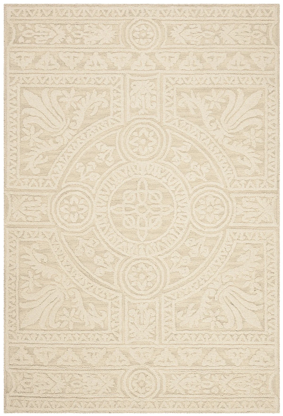 Safavieh Blossom 3'-0" x 5'-0" Rug in Light Grey / Ivory