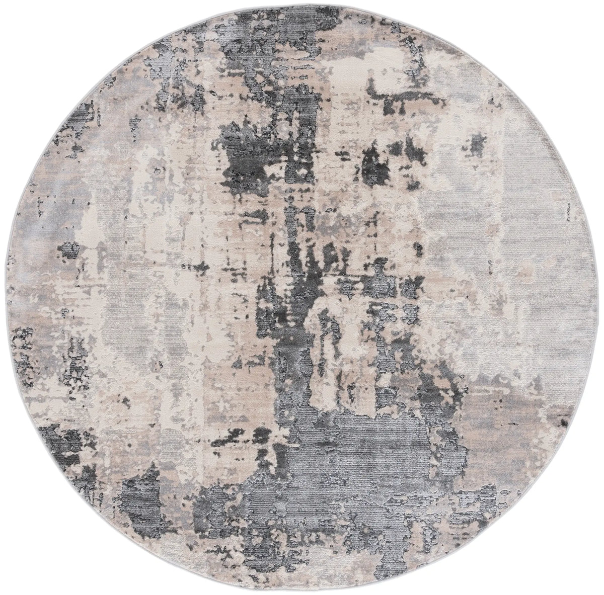 Safavieh Whisper 6'-7" x 6'-7" Rug in Grey / Light Beige