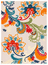 Safavieh Cabana 4'-5" x 6'-5" Rug in Ivory / Blue