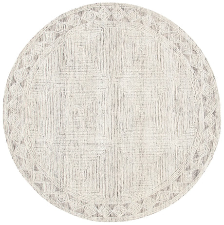 Safavieh Abstract 6'-0" x 6'-0" Rug in Ivory / Grey