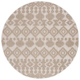 Safavieh Global 6'-7" x 6'-7" Rug in Beige / Brown
