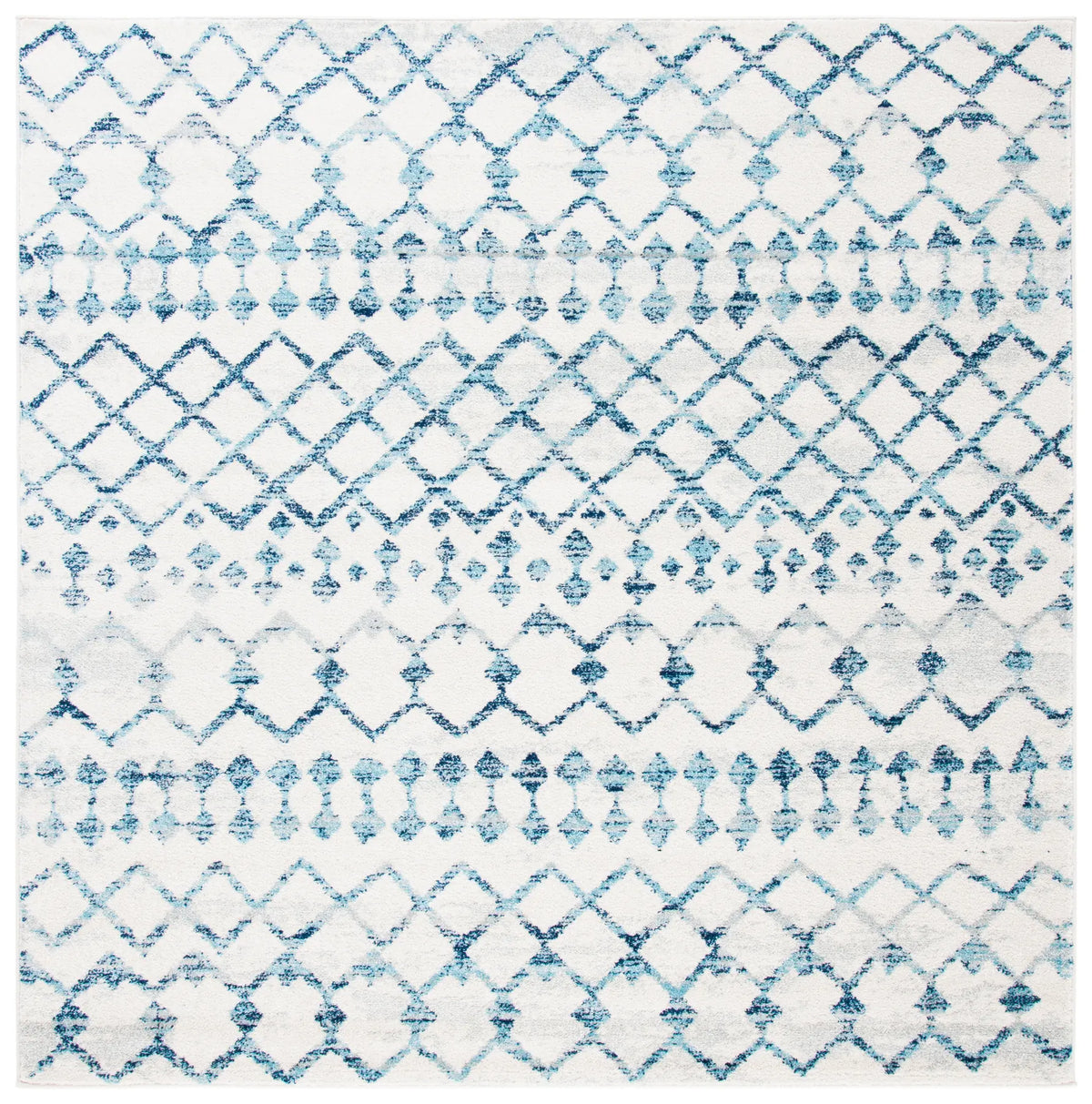 Safavieh Mercer 6'-7" x 6'-7" Rug in Ivory / Turquoise