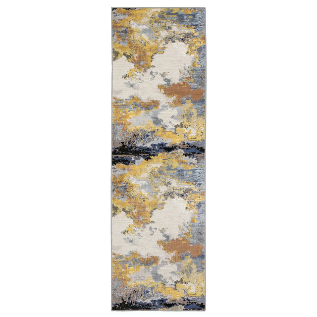 Oriental Weavers Sphinx Caravan 530V8 Yellow/ Blue Rugs - runner