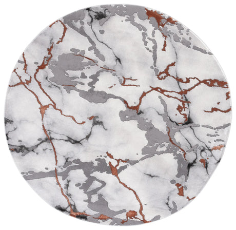Safavieh Craft 6'-7" x 6'-7" Rug in Grey / Orange