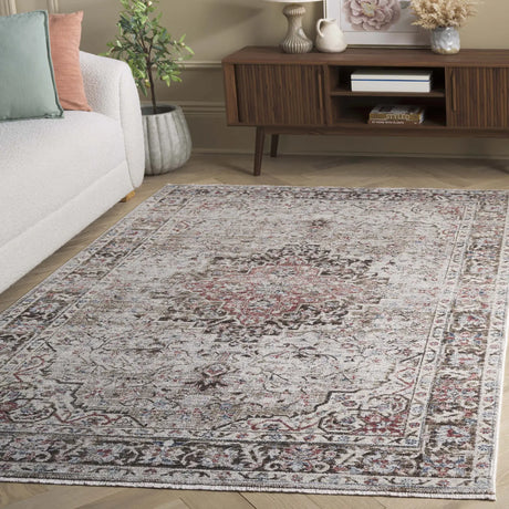 Safavieh Antique Patina 4'-0" x 5'-7" Rug in Beige / Brown