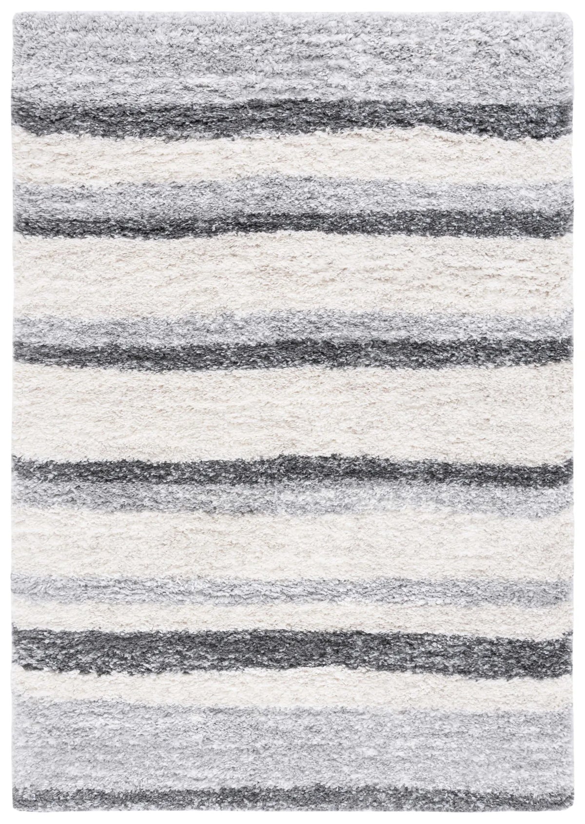Safavieh Fontana Shag  800 4'-0" x 6'-0" Rug in Ivory / Grey