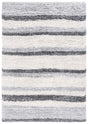 Safavieh Fontana Shag  800 4'-0" x 6'-0" Rug in Ivory / Grey