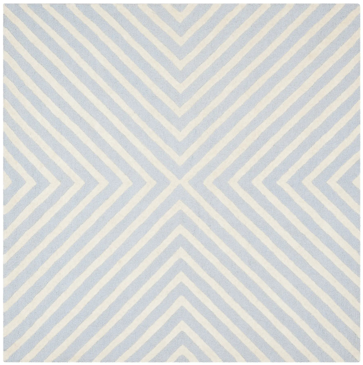 Safavieh Cambridge 6'-0" x 6'-0" Rug in Light Blue / Ivory