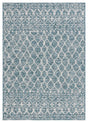 Safavieh Courtyard 5'-3" x 7'-7" Rug in Teal / Grey