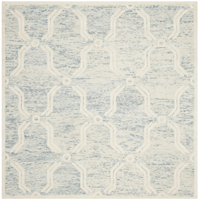 Safavieh Cambridge 6'-0" x 6'-0" Rug in Light Blue / Ivory