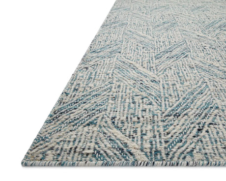 Loloi Raven Rav-01 Blue/Ivory Rug - rug corner