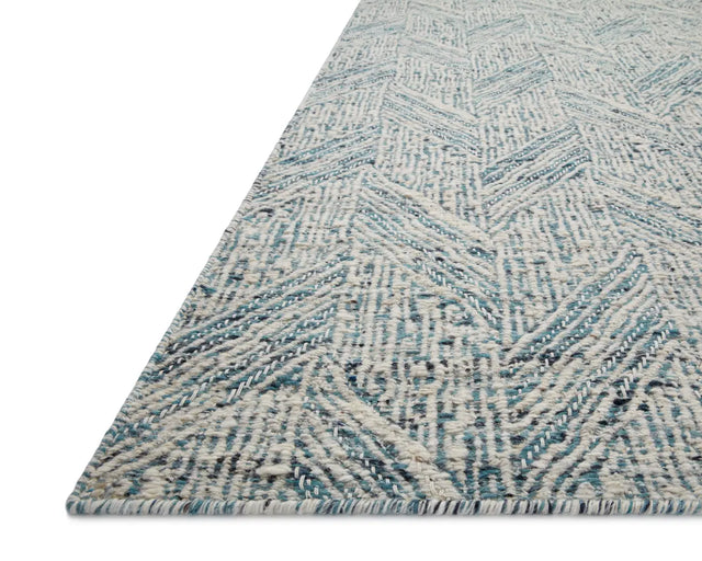 Loloi Raven Rav-01 Blue/Ivory Rug - rug corner