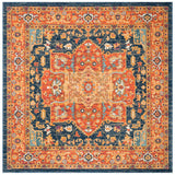 Safavieh Evoke 6'-7" x 6'-7" Rug in Blue / Orange