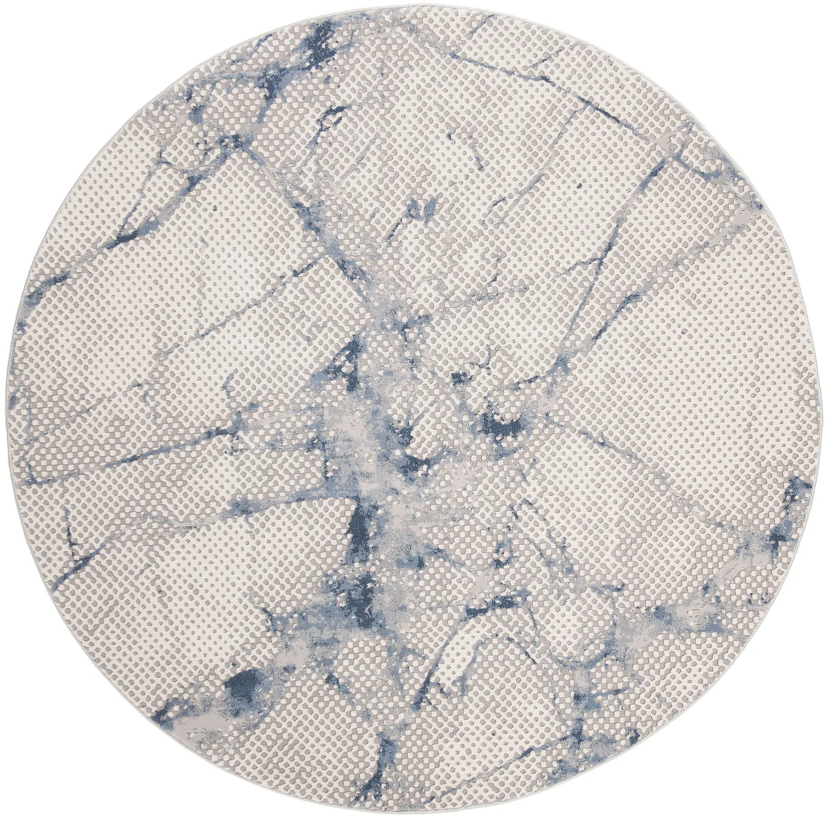 Safavieh Meadow 100 6'-7" x 6'-7" Rug in Navy / Ivory