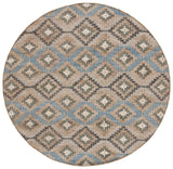 Safavieh Kilim 7'-0" x 7'-0" Rug in Blue / Ivory
