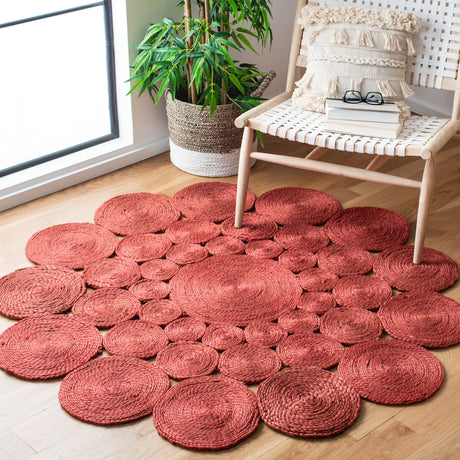 Safavieh Natural Fiber 5'-0" x 5'-0" Rug in Rust