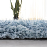 Safavieh Supreme Shag 4'-0" x 6'-0" Rug in Light Blue