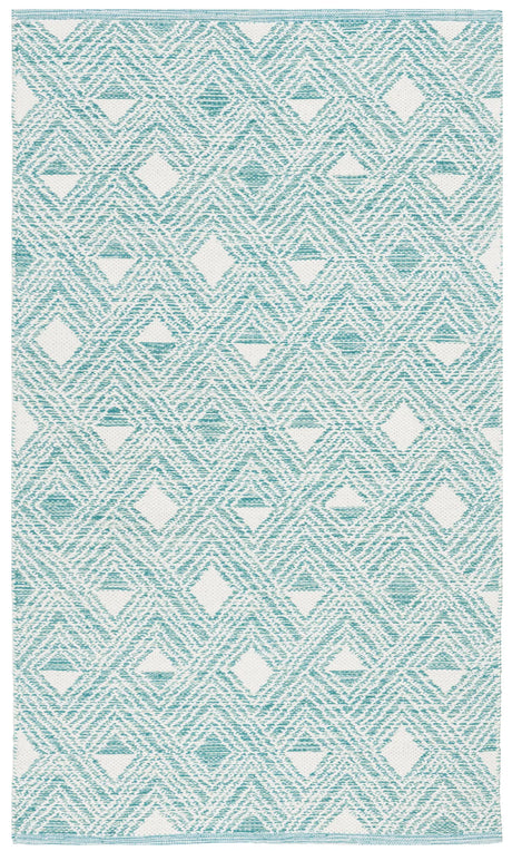 Safavieh Montauk 3'-0" x 5'-0" Rug in Aqua / Ivory