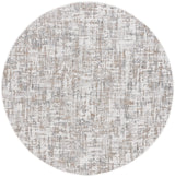 Safavieh Courtyard 6'-7" x 6'-7" Rug in Ivory / Dark Grey Brown