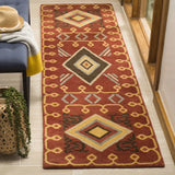 Safavieh Heritage 2'-3" x 10'-0" Rug in Red / Multi