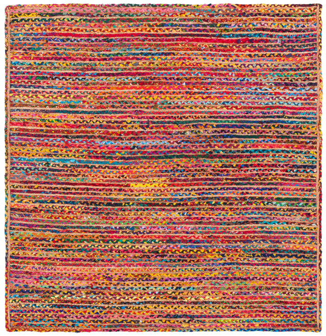 Safavieh Braided 6'-0" x 6'-0" Rug in Natural / Multi