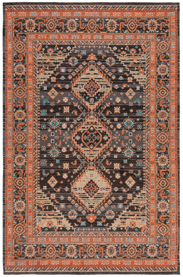 Safavieh Classic Vintage 4'-0" x 6'-0" Rug in Black / Rust