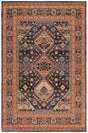 Safavieh Classic Vintage 4'-0" x 6'-0" Rug in Black / Rust