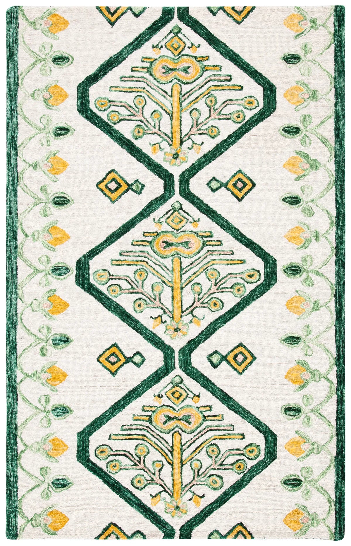 Safavieh Aspen 4'-0" x 6'-0" Rug in Ivory / Yellow