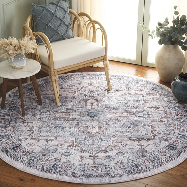 Safavieh Montana 6'-0" x 6'-0" Rug in Grey / Blue