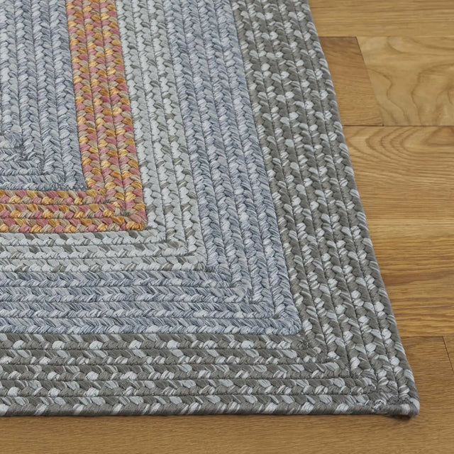 Safavieh Braided 4'-0" x 6'-0" Rug in Grey / Rust