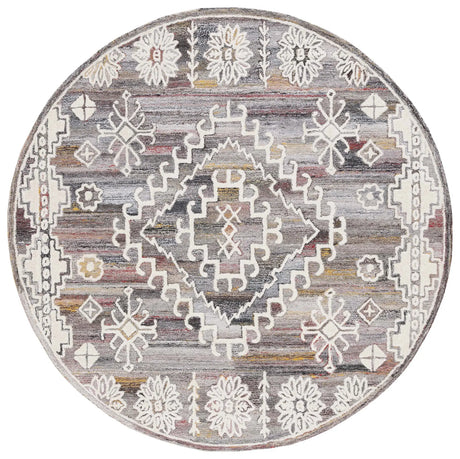 Safavieh Metro 6'-0" x 6'-0" Rug in Red / Ivory