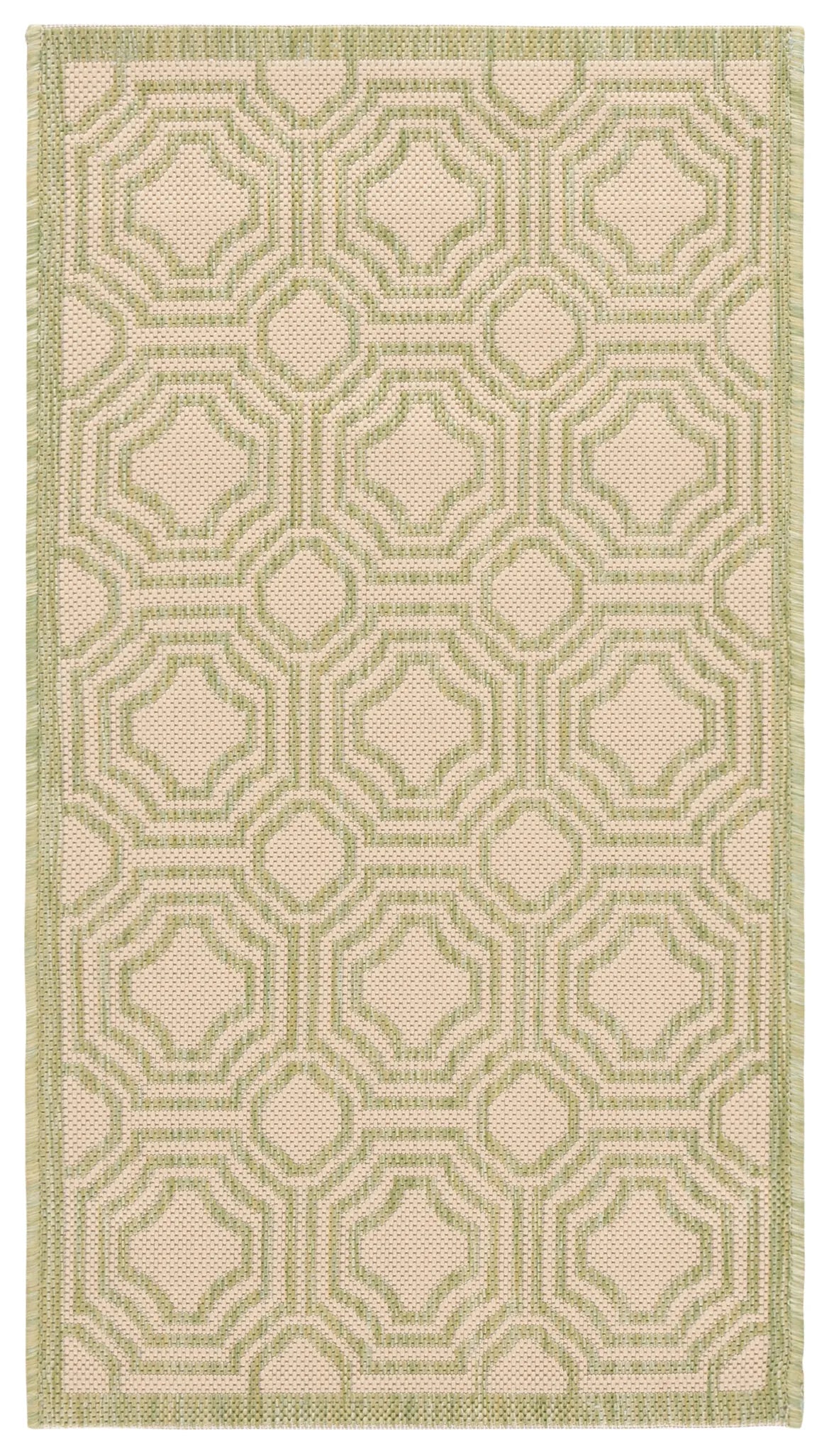 Safavieh Courtyard 2'-0" x 3'-7" Rug in Beige / Sweet Pea
