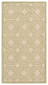 Safavieh Courtyard 2'-0" x 3'-7" Rug in Beige / Sweet Pea