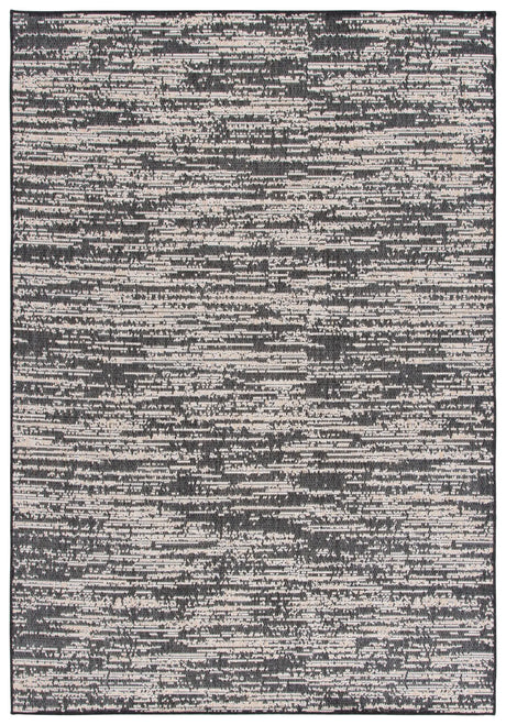 Safavieh Beach House 4'-0" x 6'-0" Rug in Black / Beige