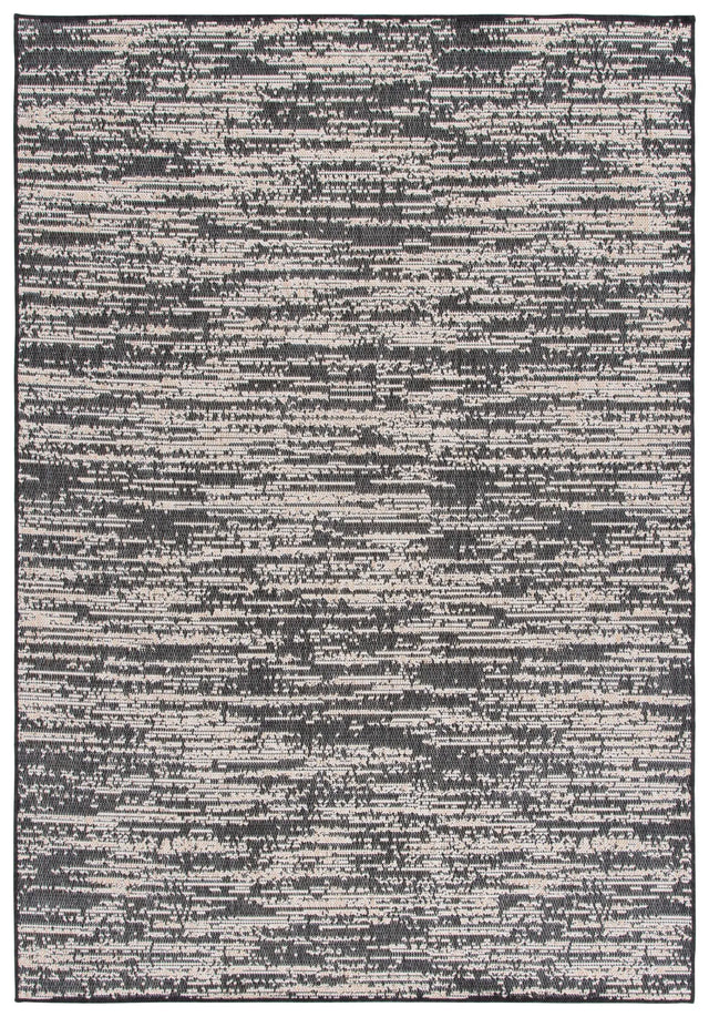 Safavieh Beach House 4'-0" x 6'-0" Rug in Black / Beige