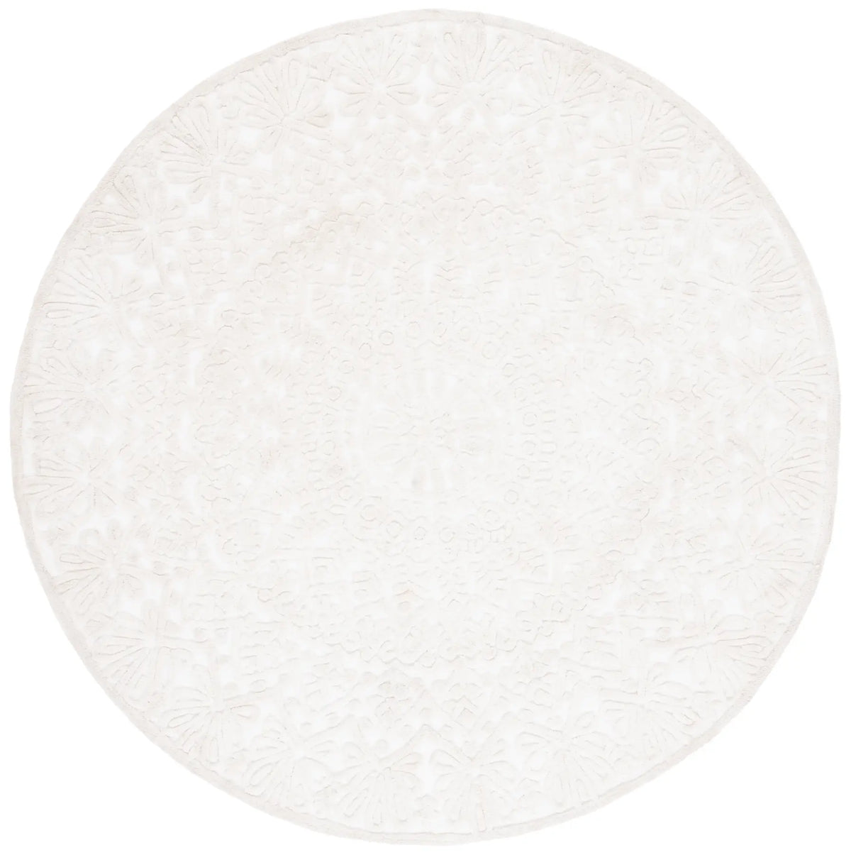 Safavieh Trace 6'-0" x 6'-0" Rug in Ivory / White