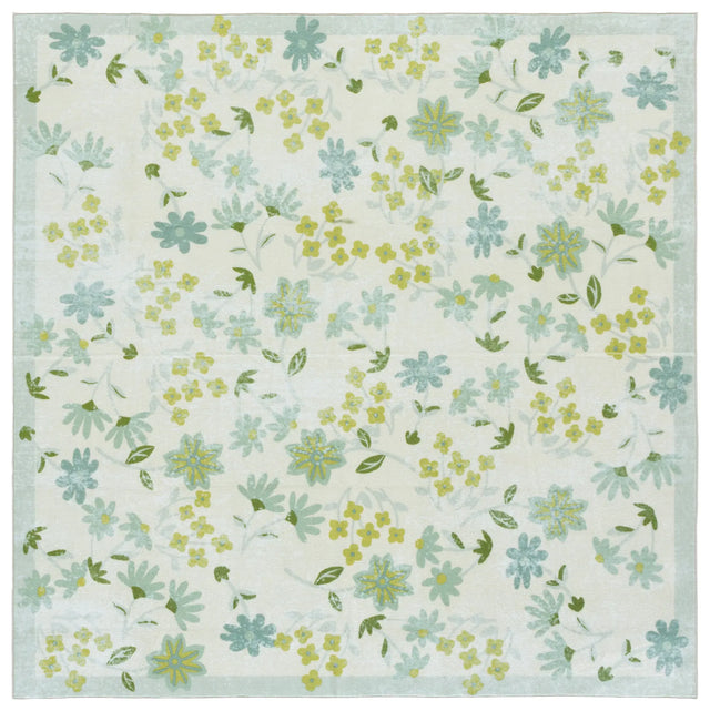 Safavieh Martha Stewart Washable 6'-0" x 6'-0" Rug in Beige / Light Green