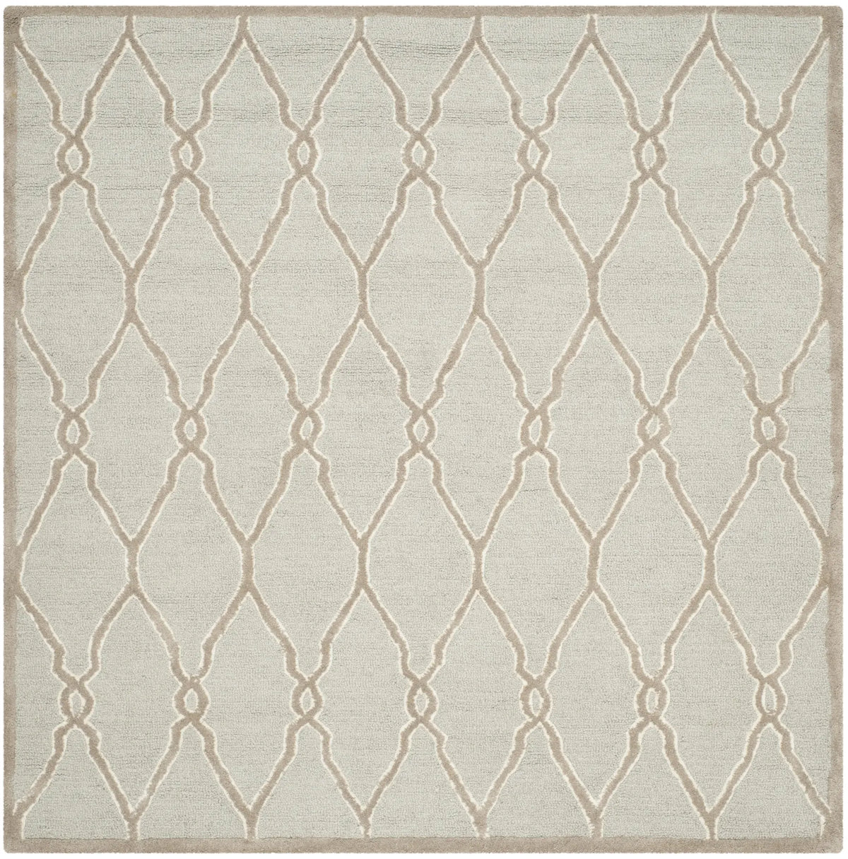 Safavieh Cambridge 6'-0" x 6'-0" Rug in Light Grey / Ivory