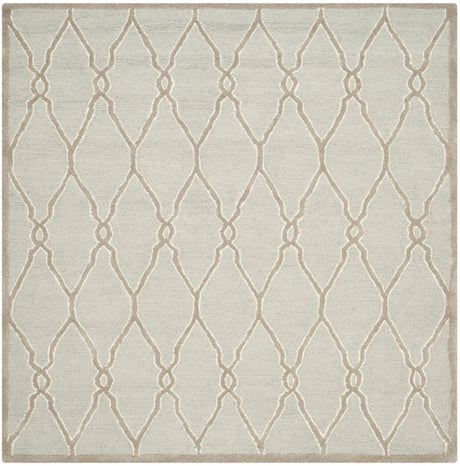 Safavieh Cambridge 6'-0" x 6'-0" Rug in Light Grey / Ivory
