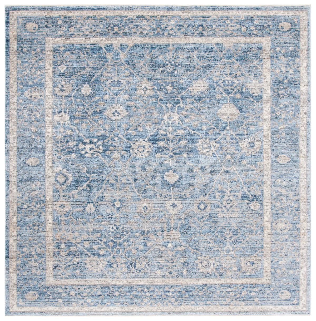 Safavieh Dream 6'-7" x 6'-7" Rug in Grey / Turquoise