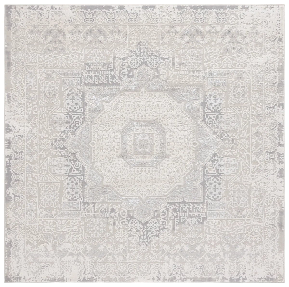 Safavieh Hanna 6'-7" x 6'-7" Rug in Ivory / Light Grey