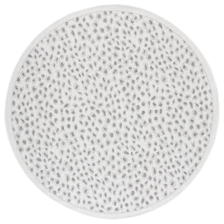 Safavieh Courtyard 6'-7" x 6'-7" Rug in Ivory / Grey