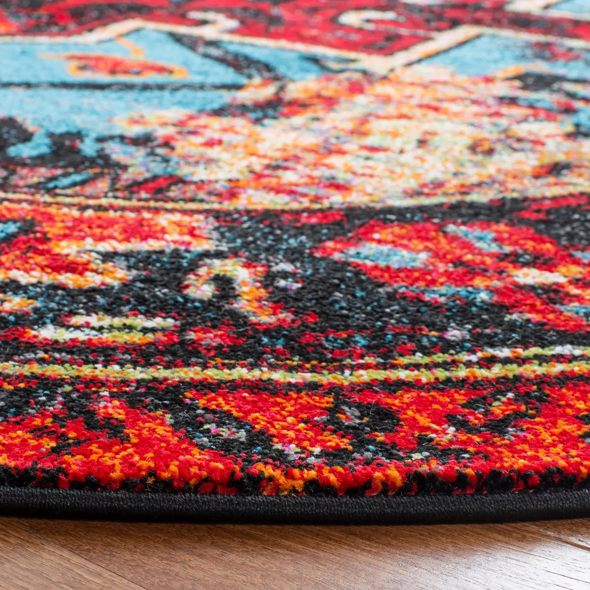 Safavieh Vintage Hamadan 10'-0" x 10'-0" Rug in Red / Light Blue