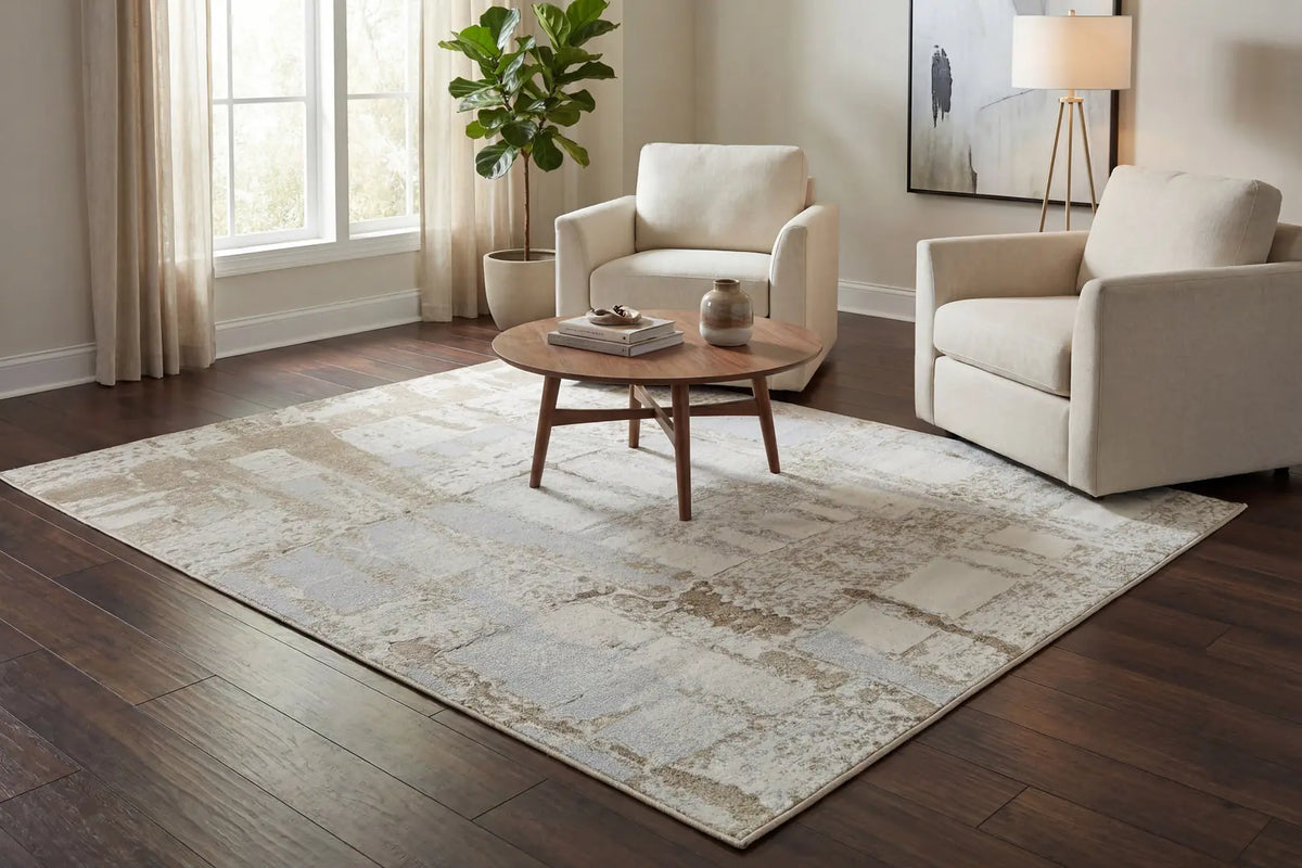 Dynamic Rugs Mysterio 1205 Ivory Rugs - Room