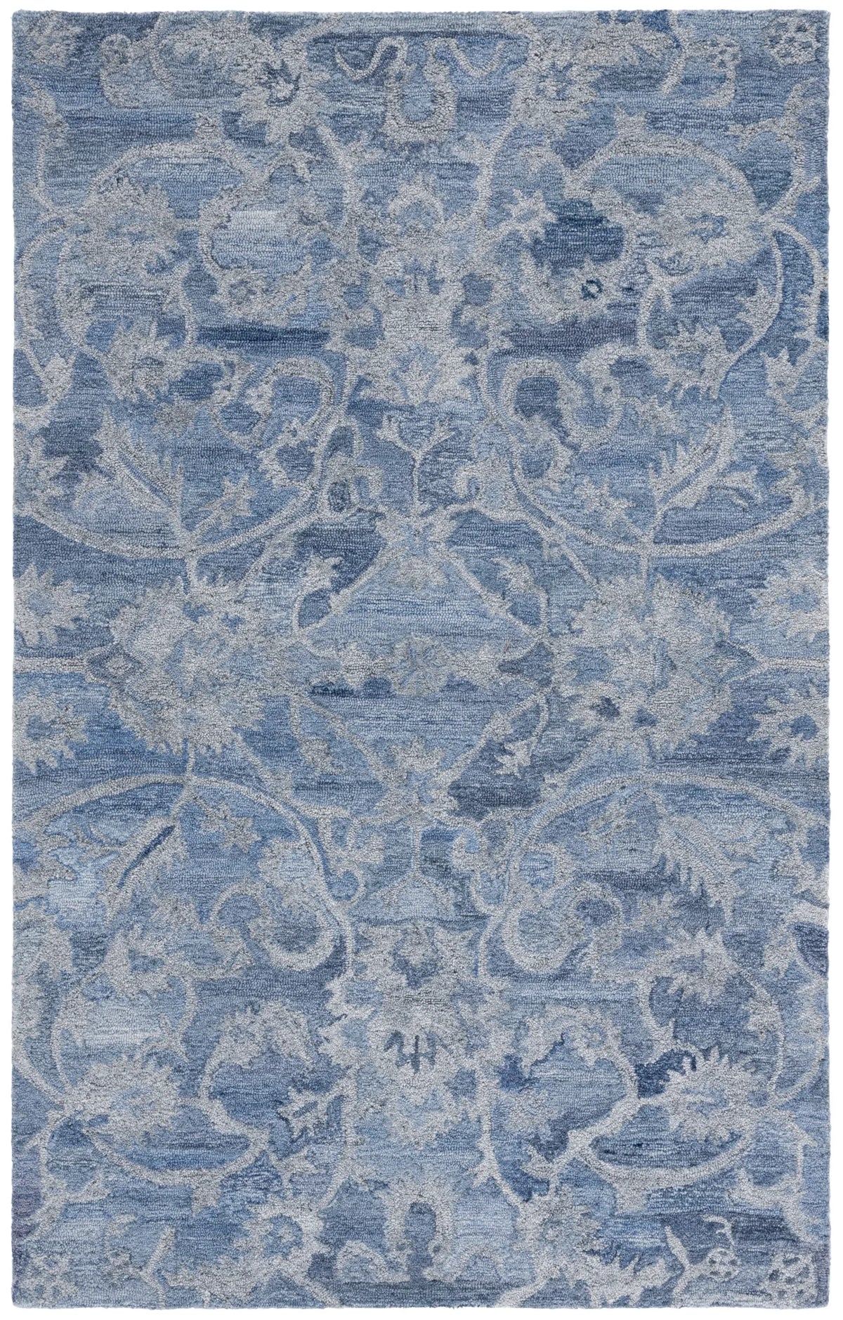 Safavieh Anatolia 4'-0" x 6'-0" Rug in Blue / Grey