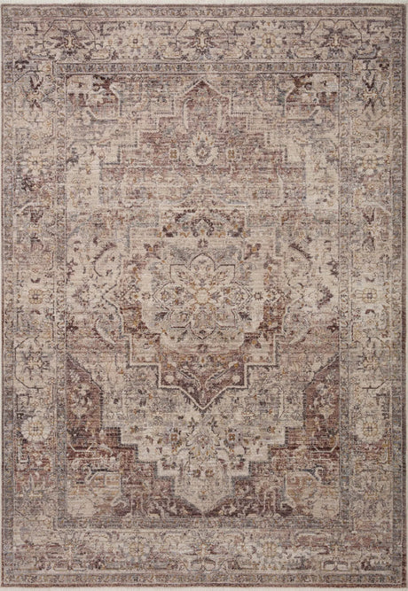 Loloi Lyra Lyr-06 Berry/Stone Rug - main flat