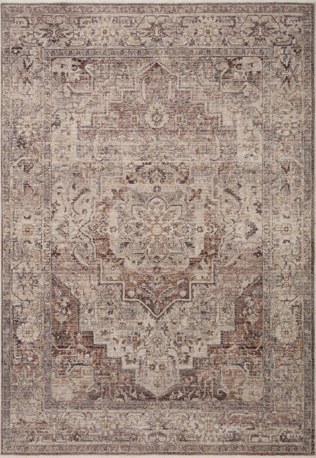 Loloi Lyra Lyr-06 Berry/Stone Rug - main flat
